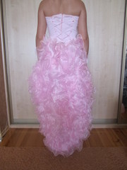 Платье розовое+сапоги гипюровые в идеале